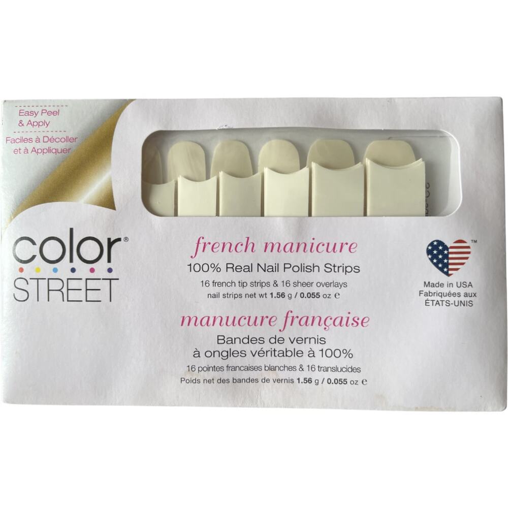 Color Street Meet Me in Paris French Manicure Nail Polish Strips FTC059